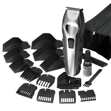 Wahl 09888-1316 beard trimmer AC/Battery 12 2.5 cm Black  Stainless steel