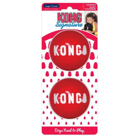 KONG Signature Balls Large - Dog Toy KONG Signature Balls Large - Dog Toy
