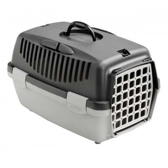 Zolux Transport Box Gulliver 1 with plastic door light gray / dark gray Zolux Transport Box Gulliver 1 with plastic door light gray / dark gray