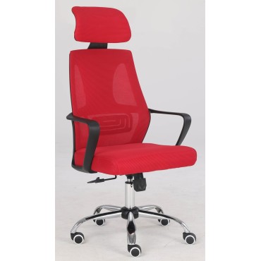 Topeshop FOTEL NIGEL CZERWONY office/computer chair Padded seat Meshed backrest