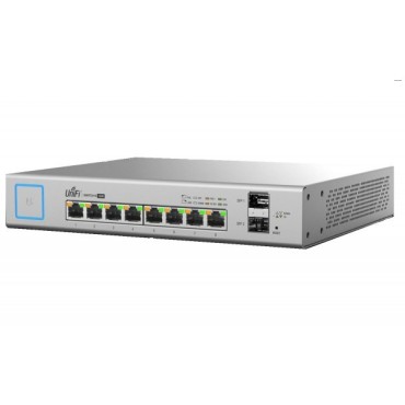 Ubiquiti UniFi US-8-150W Managed L2 Gigabit Ethernet (10/100/1000) Power over Ethernet (PoE) Grey