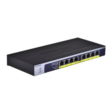 Netgear GS108PP Unmanaged Gigabit Ethernet (10/100/1000) Black Power over Ethernet (PoE)