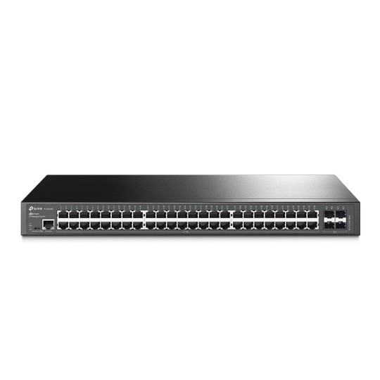 TP-Link JetStream 48-Port Gigabit L2 Managed Switch with 4 SFP Slots TP-Link JetStream 48-Port Gigabit L2 Managed Switch with 4 SFP Slots