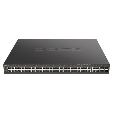 D-Link DGS-2000-52MP network switch Managed L2/L3 Gigabit Ethernet (10/100/1000) Power over Ethernet (PoE) 1U Black