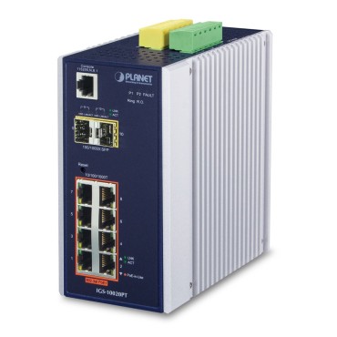 PLANET IGS-10020PT network switch Managed L3 Gigabit Ethernet (10/100/1000) Power over Ethernet (PoE) Blue  White