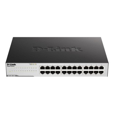 D-Link GO-SW-24G Unmanaged L2 Gigabit Ethernet (10/100/1000) 1U Black  Gray