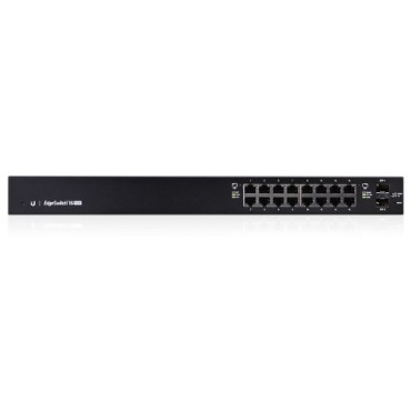 Ubiquiti EdgeSwitch 16 150W Managed L2/L3 Gigabit Ethernet (10/100/1000) Power over Ethernet (PoE) 1U Black