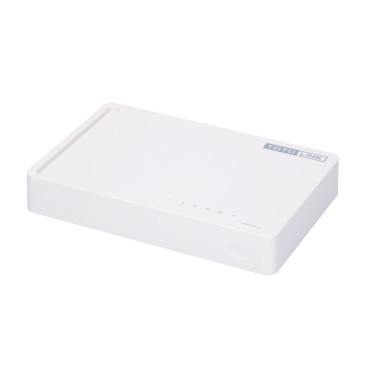 TOTOLINK S505G network switch Unmanaged Gigabit Ethernet (10/100/1000) Black  White