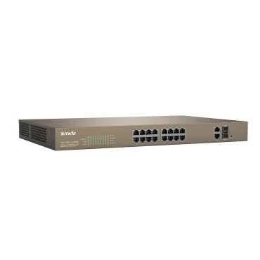 Tenda TEF1218P-16-250W network switch Managed L2 Fast Ethernet (10/100) Power over Ethernet (PoE) Grey