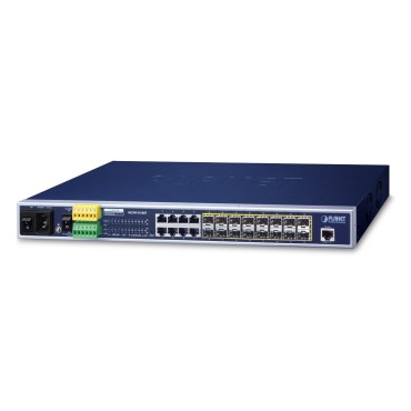 PLANET MGSW-24160F network switch Managed L2+ Gigabit Ethernet (10/100/1000) Power over Ethernet (PoE) 1U Blue