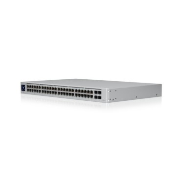 Ubiquiti UniFi USW-48-POE network switch Managed L2 Gigabit Ethernet (10/100/1000) Power over Ethernet (PoE) 1U Stainless steel