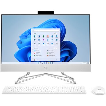 HP All-in-One 24-df1000nw Bundle PC Intel® Core™ i5 i5-1135G7 8 GB DDR4-SDRAM 512 GB SSD Windows 11 Home Snow White