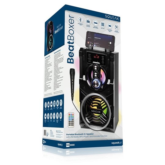 SQUEAK BeatBoxer Bluetooth 5.1 SPEAKER - BLUETOOTH SPEAKER WITH KARAOKE