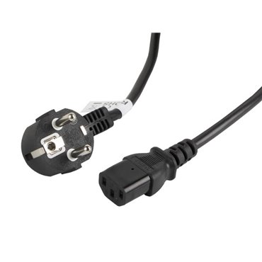 Lanberg CA-C13C-11CC-0030-BK power cable Black 3 m C13 coupler CEE7/7