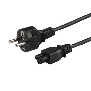 Savio CL-81 power cable Black 1.8 m Power plug type E IEC C5