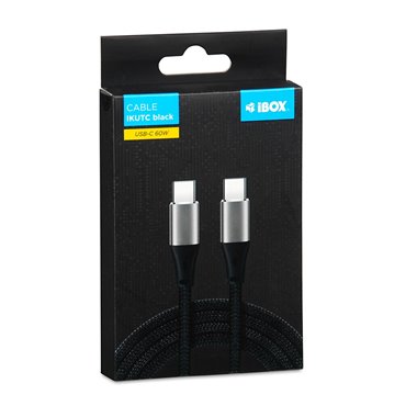 iBOX IKUTC USB-C cable 60W 2m Black