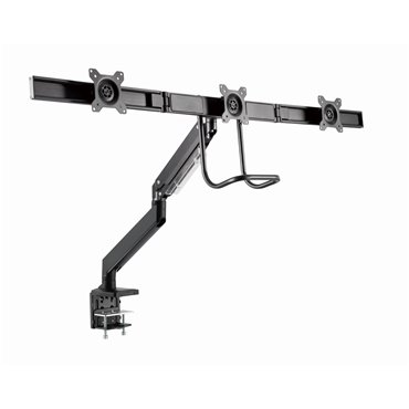 Gembird MA-DA3-03 Desk mounted adjustable monitor arm for 3 monitors  17”-27”  up to 6 kg