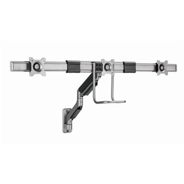 Gembird MA-WA3-01 Adjustable wall 3-display mounting arm  17”-27”  up to 6 kg