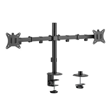 Maclean desk mount for 2 monitors  VESA 75x75 and 100x100  17-32   2x 9kg  MC-754N