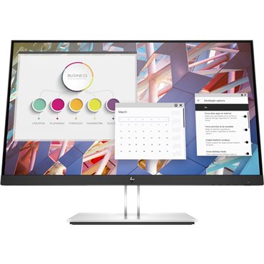 HP E-Series E24 G4 60.5 cm (23.8 ) 1920 x 1080 pixels Full HD LCD Black  Silver