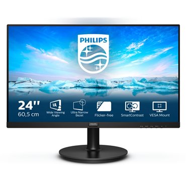 Philips V Line 241V8L/00 LED display 60.5 cm (23.8 ) 1920 x 1080 pixels Full HD Black