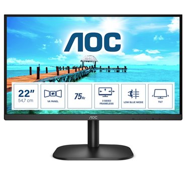 AOC B2 22B2H/EU LED display 54.6 cm (21.5 ) 1920 x 1080 pixels Full HD Black