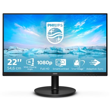 Philips V Line 221V8A/00 LED display 54.6 cm (21.5 ) 1920 x 1080 pixels Full HD Black