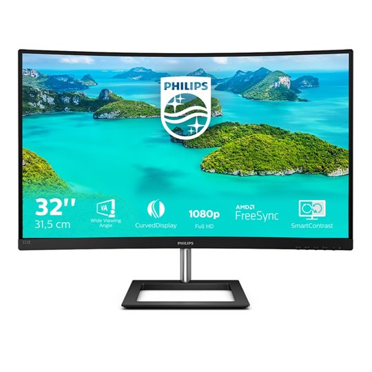 Philips E Line 322E1C/00 LED display 80 cm (31.5 ) 1920 x 1080 pixels Full HD LCD Black Philips E Line 322E1C/00 LED display 80 cm (31.5 ) 1920 x 1080 pixels Full HD LCD Black