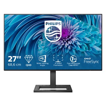 Philips E Line 275E2FAE/00 computer monitor 68.6 cm (27 ) 2560 x 1440 pixels 4K Ultra HD LED Black