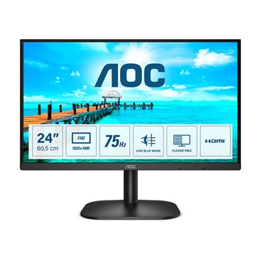 AOC B2 24B2XHM2 computer monitor 60.5 cm (23.8 ) 1920 x 1080 pixels Full HD LCD Black