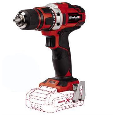 Einhell TE-CD 18/40 Li-Solo Cordless drill 1500 RPM Black  Red 1.1 kg