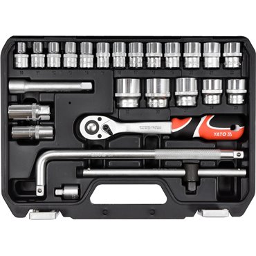 YATO wrench set 25 pieces 1/2  38741