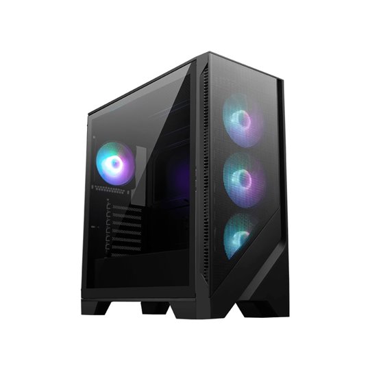MSI MAG FORGE 320R AIRFLOW computer case Micro Tower Black Transparent MSI MAG FORGE 320R AIRFLOW computer case Micro Tower Black Transparent
