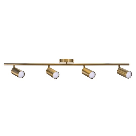 Activejet quadruple gold ceiling wall lamp SPECTRA strip spotlight GU10 for living room Activejet quadruple gold ceiling wall lamp SPECTRA strip spotlight GU10 for living room