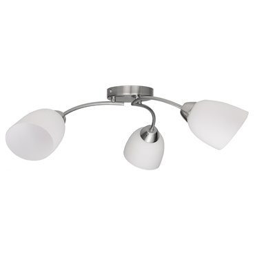 Activejet Classic chandelier pendant ceiling lamp BENITA nickel triple 3xE27 for living room