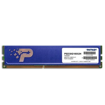 Patriot Memory DDR3 8GB PC3-12800 (1600MHz) DIMM memory module 1 x 8 GB 1600 MHz