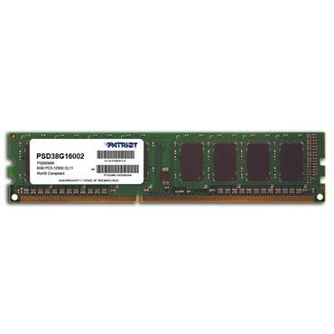 Patriot Memory DDR3 8GB PC3-12800 (1600MHz) DIMM memory module 1 x 8 GB