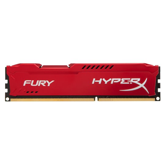 HyperX FURY Red 8GB 1600MHz DDR3 memory module 2 x 4 GB HyperX FURY Red 8GB 1600MHz DDR3 memory module 2 x 4 GB