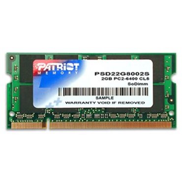 Patriot Memory DDR2 2GB CL5 PC2-6400 (800MHz) SODIMM memory module