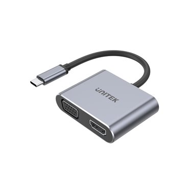 UNITEK D1049A notebook dock/port replicator USB 2.0 Type-C Silver