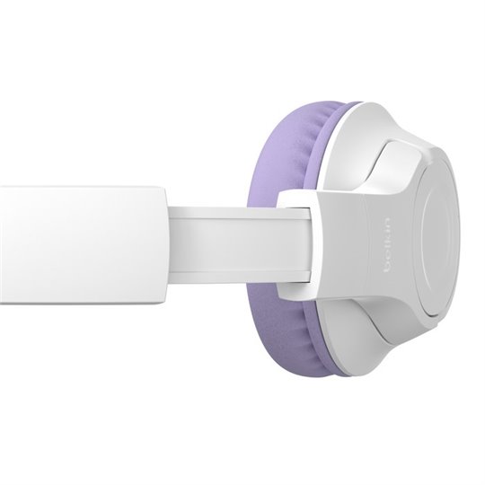 Belkin SOUNDFORMINSPIRE OVEREAR HEADSET LAV Kabel & Trådlös Huvudband Samtal/musik USB Type-C Bluetooth lavendel, Vit