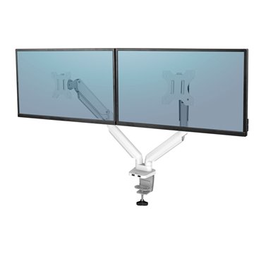 Fellowes Ergonomics arm for 2 monitors - Platinum series  white