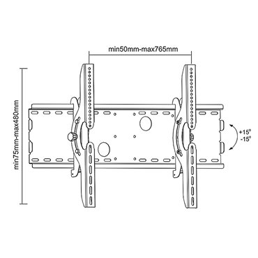 Maclean MC-521 B TV Wall Mount Bracket LCD LED Plasma 32  - 63