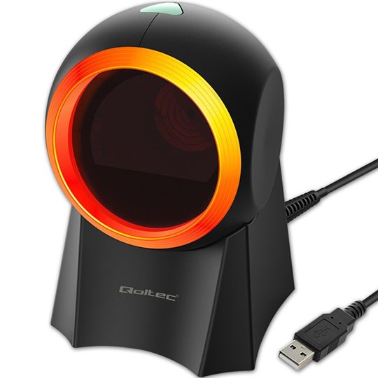 Qoltec 50857 Wired desktop barcode scanner 1D | 2D Qoltec 50857 Wired desktop barcode scanner 1D | 2D
