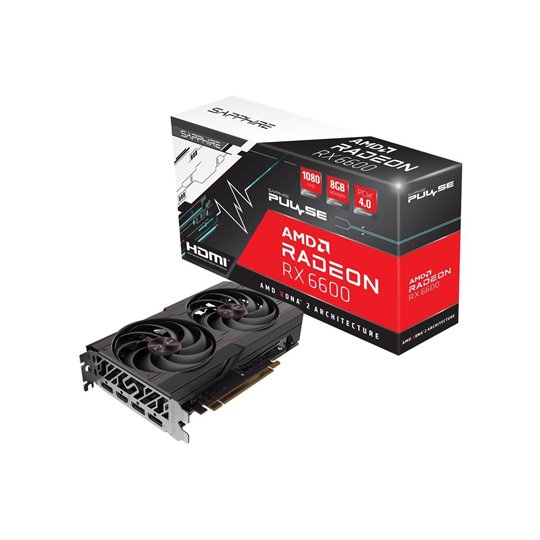 SAPPHIRE PULSE AMD Radeon RX 6600 Graphic card 8GB GDDR6 PCI Express 4.0 ATX (11310-01-20G) SAPPHIRE PULSE AMD Radeon RX 6600 Graphic card 8GB GDDR6 PCI Express 4.0 ATX (11310-01-20G)