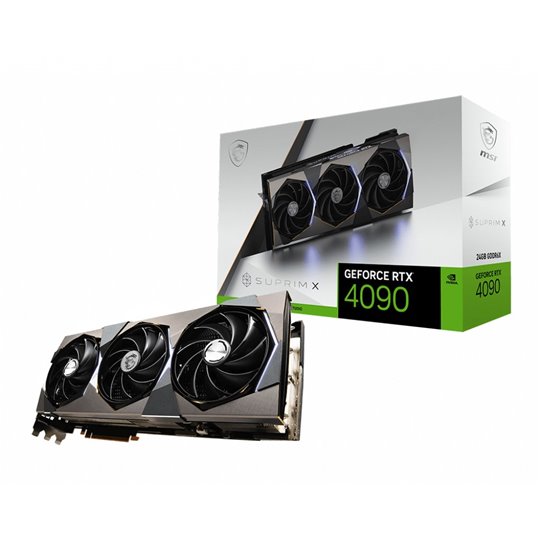 MSI GeForce RTX 4090 SUPRIM X 24G NVIDIA 24 GB GDDR6X DLSS 3 MSI GeForce RTX 4090 SUPRIM X 24G NVIDIA 24 GB GDDR6X DLSS 3