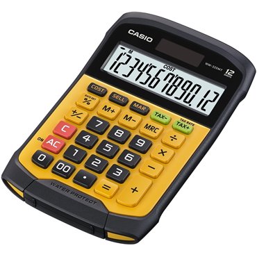 Casio OFFICE CALCULATOR WATERPROOF WM-320MT-S  12-digit display  removable keyboard.