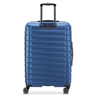 DELSEY SUITCASE SHADOW 5.0 75CM 4 DOUBLE WHEELS EXPANDABLE TROLLEY CASE BLUE