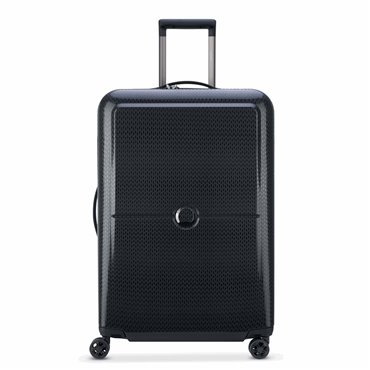 DELSEY SUITCASE TURENNE 70CM 4 DOUBLE WHEELS TROLLEY CASE BLACK