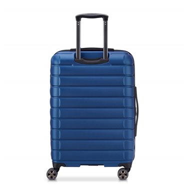 DELSEY SUITCASE SHADOW 5.0 66CM 4 DOUBLE WHEELS EXPANDABLE TROLLEY CASE BLUE